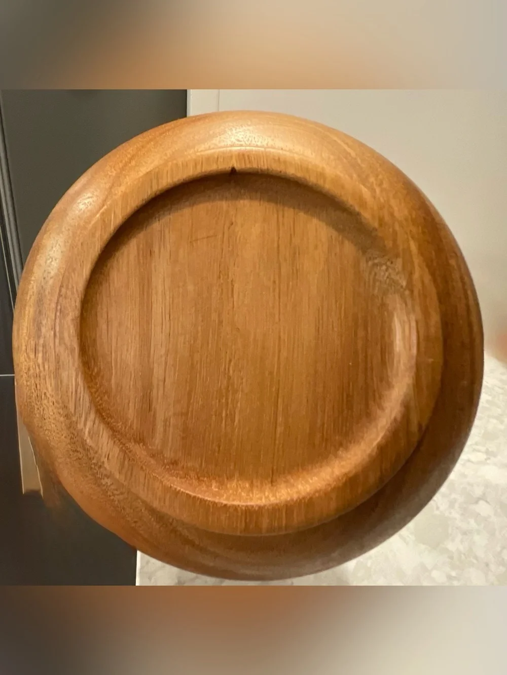 NWOT RYZE Acacia Wood Canister, Scoop, and Spoon 3 Piece Set